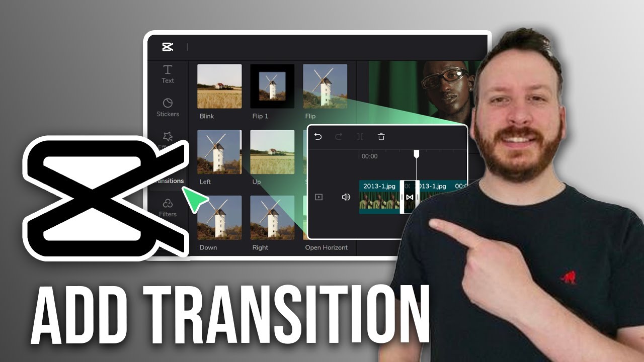 How To Add Transition In Clips Using Capcut - YouTube