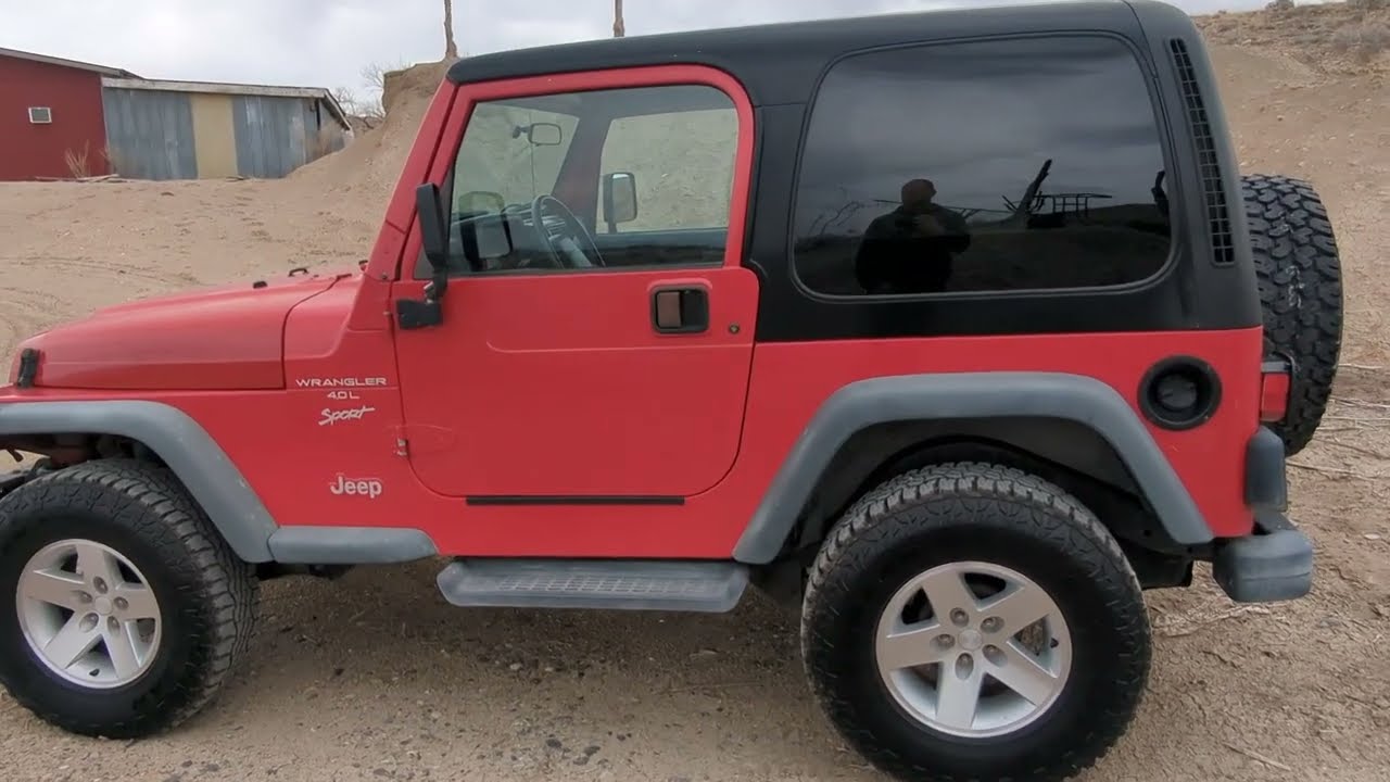 2000 Jeep Wrangler TJ  Manual Hard Top with A/C For Sale - YouTube