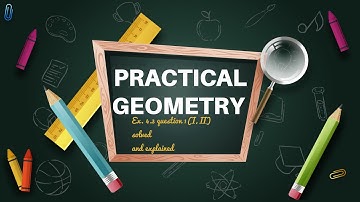 Ex.4.3 Q.1 {I,II} Chapter:4 Practical Geometry | Ncert Maths Class 8 | Cbse.