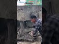 Printing cement mixture using traditional tools #shorts