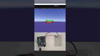 Controlling Arduino LED from Unity Interface #arduino #unity #ai #simulation #automation