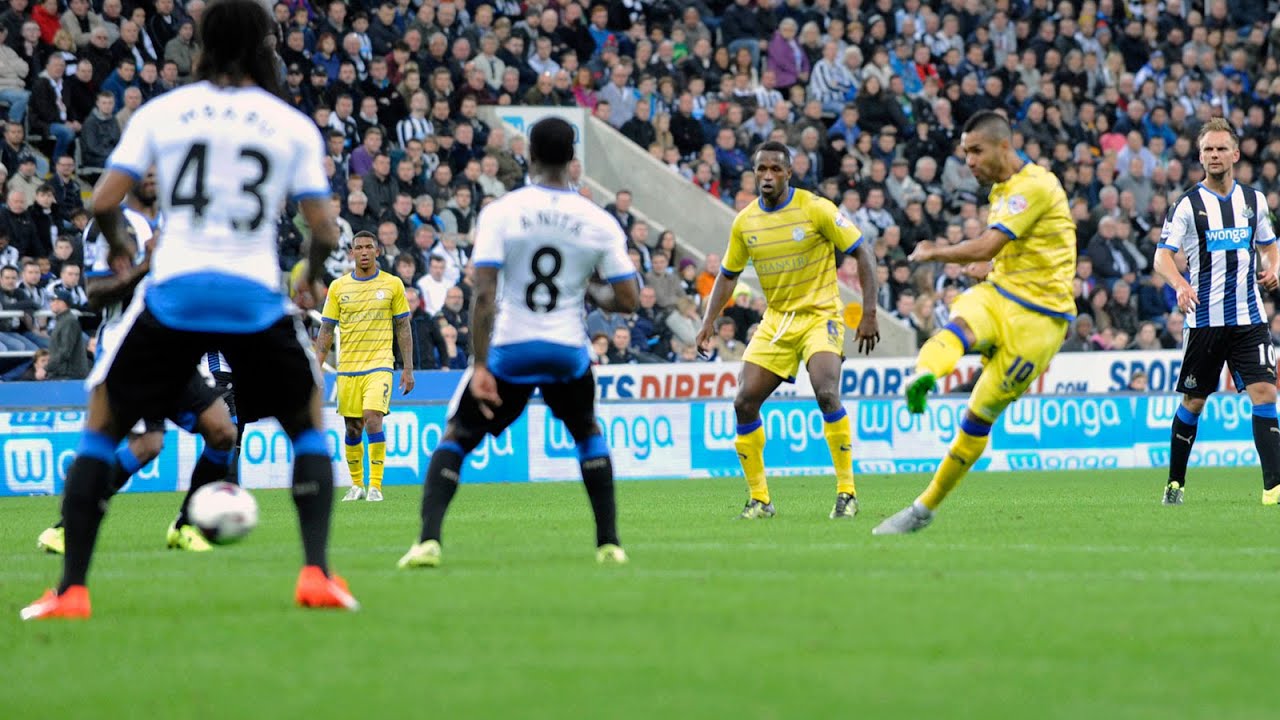 GOAL! Lewis McGugan scores at St James' Park football score