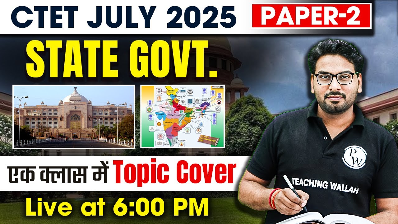 CTET SST Paper 2 | State Govt for CTET JULY 2025 | SST by Saurabh Sir ...
