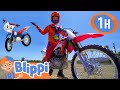 Blippi Explores a Motorcycle | 1 HOUR BEST OF BLIPPI | Educational Videos for Kids | Blippi Toys