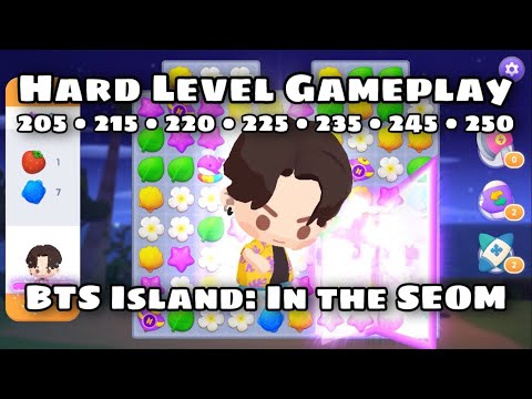 BTS Island: In the SEOM | Hard Level 205 - 215 - 220 - 225 - 235 - 245 - 250 | Gameplay IOS Android