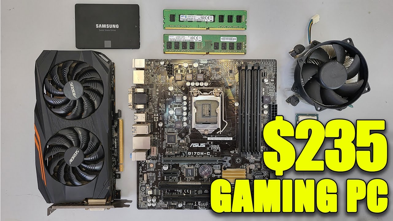 I7 6700 + RX 580 8GB | $235 Budget Gaming PC Build | 4K - YouTube