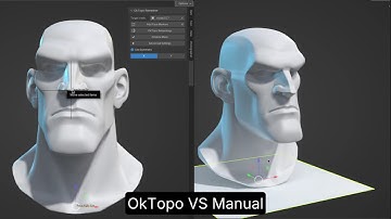 Head retopology in 2 minutes