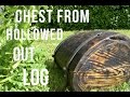 Woodworking and Blacksmithing - Chest from Old Hollowed out Log Woodworking and Blacksmithing - Chest from Old Hollowed out Log