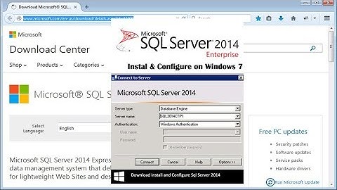 Install and Configure Sql Server 2014 on Windows 7,10,11 @P-5