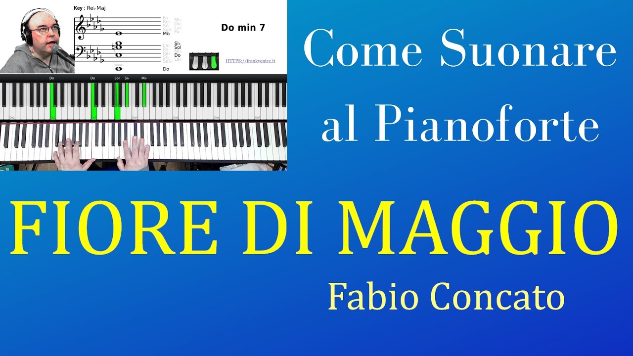 Come suonare al pianoforte Fiore di Maggio di Fabio Concato | TUTORIAL