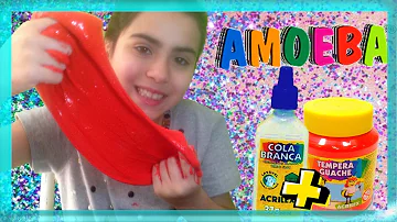 Como fazer Amoeba com cola branca e tinta de caneta?
