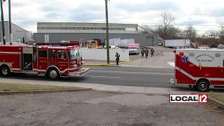Fire at a Rumpke recycling facility