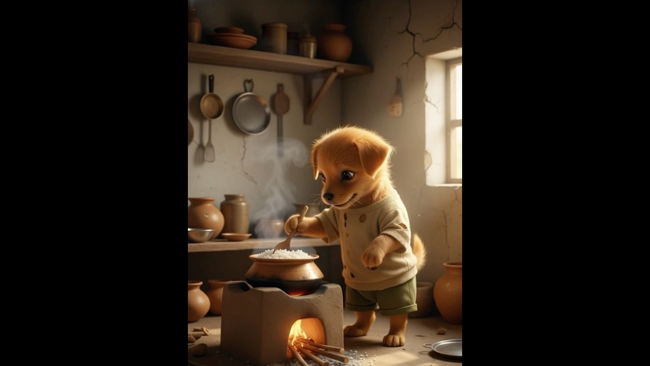 Poor puppy no cash to buy recipe book do hardwork #puppy #puppylife #emotionalstory @Puppyplanet01