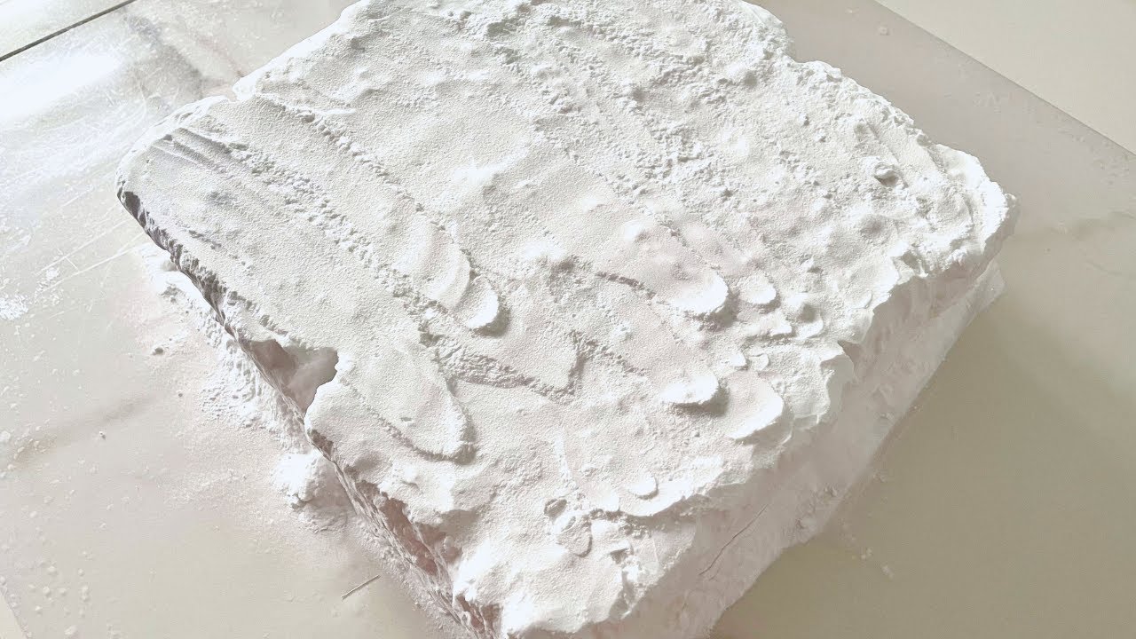 ASMR GRITTY Crunchy Baking Soda | Giant Slab | Super Gritty & Powdery Crush