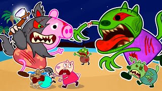 Peppa Zombie Apocalypse, Zombies Appear On The Island 🧟‍♀️🤛 | Peppa Pig Funny Animation