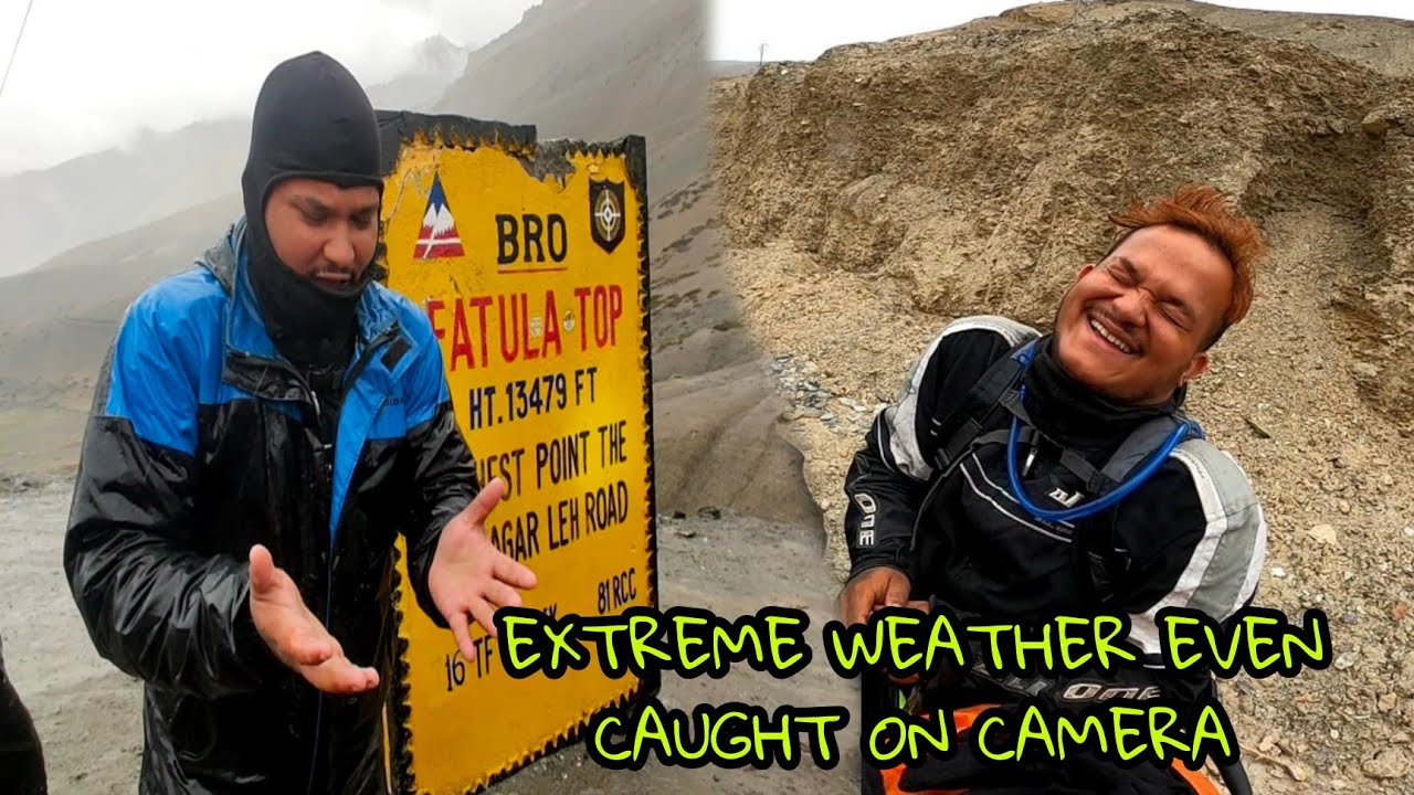 EP.12 EXTREME WEATHER EVEN CAUGHT ON CAMERA ( KARGIL TO LEH) - YouTube
