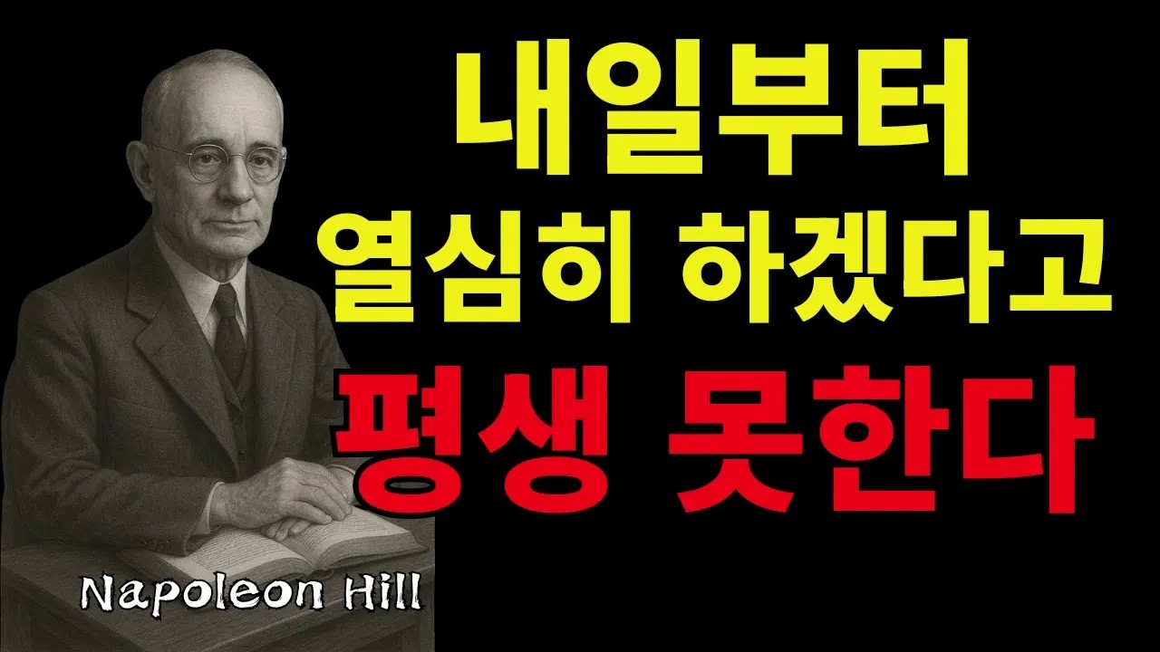 왜 평생 시작을 못 하는가, 지금 안 하면 절대 안 한다  | 나폴레온 힐