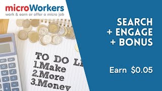 Search+ Engage+ Bonus $0.05 | Microworkers | Microsolution screenshot 3