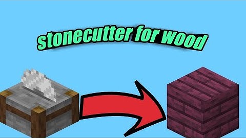 Minecraft stonecutter addon