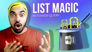 the magic of working with lists in power query