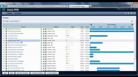 Clarity v13 Differences Training Sample with Open Workbench and Microsoft Project
