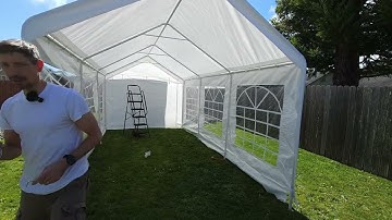OUTDOOR Party Tent Unboxing and setup