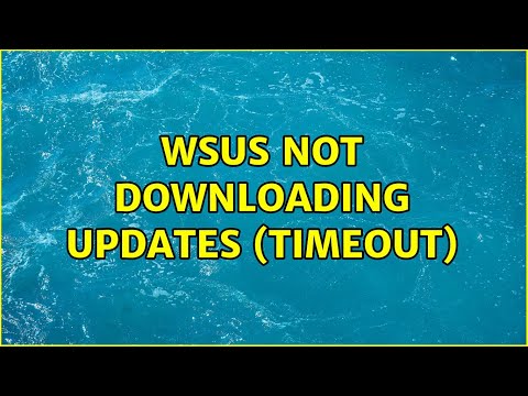 WSUS not downloading updates (timeout)