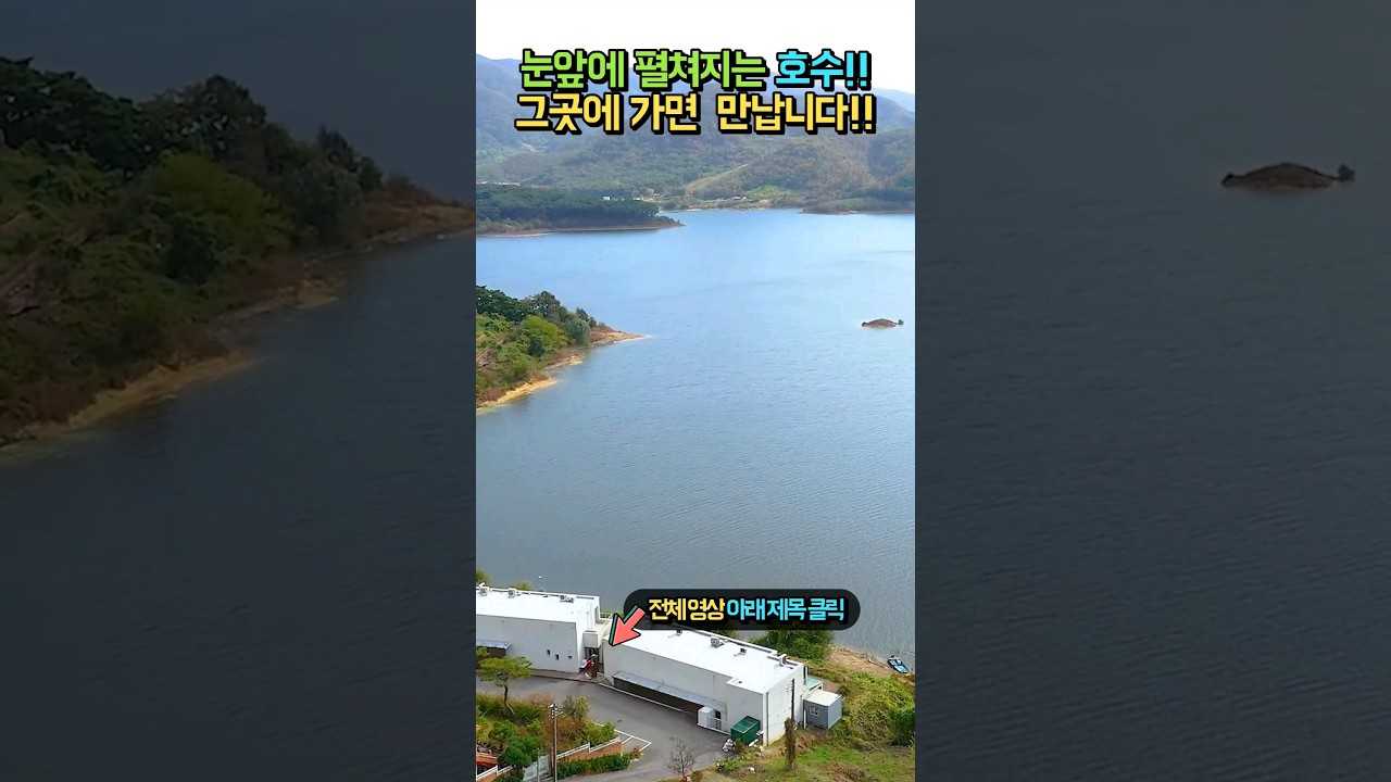 눈앞에 펼쳐지는 호수!! 그곳에 가면 만날 수 있습니다!! 시내 30분 거리 멋집니다!! 전원주택 펜션 매매 #shorts
