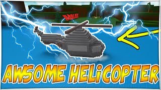 A Helicopter Boat Build A Boat For Treasure On Roblox