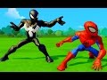 Человек Паук и Черный Паук участвуют в гонках на машинках Дисней SpiderMan Disney
