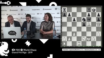 Riga Grand Prix 2019  Round 1, game 1  Interview with Maxime Vachier Lagrave