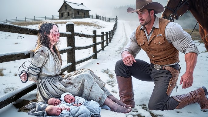 “Come with Me…” The Giant Rancher Said to the Woman Beaten for Giving Birth  to Three Daughters.