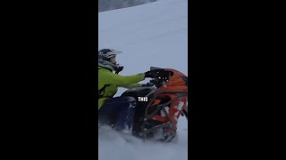 Wheelie on Hayabusa Snow Bike!