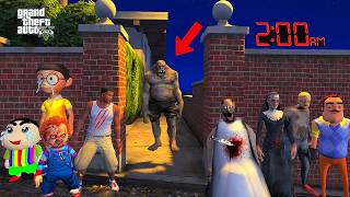 Evil Nun Granny Play Hide and Seek With Chop and Franklin in GTA 5 screenshot 1
