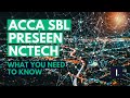 Acca sbl preseen nctech  what you need to know acca accaexams sbl expertadvice learnsignal