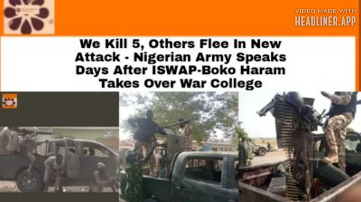 We Kill 5, Others Flee In New Attack -Army Speaks Days After ISWAP-Boko Haram Takes Over War College
