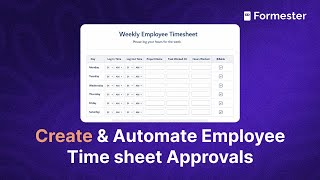 How to Create an Employee Timesheet and Automate Approvals?