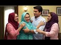 Young Guy Having Fun With Hijab Aunties