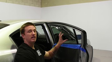 Automotive Film Removal Heat Gun - removing Window Tint Film Tutorial