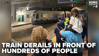 Seattle public transit delayed after light rail train runs off tracks in underground station