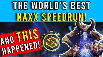 NOTA World Record Naxx! The Perfect Run Gone Wrong!