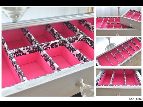 Youtube make a makeup organizer with drawers