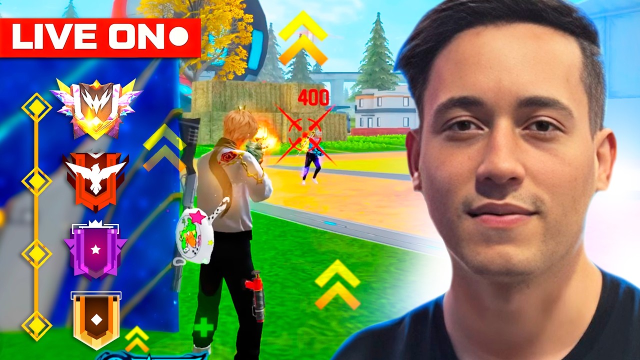 LIVE INFINITA ! DO BRONZE AO TOP 1 NOVA TEMPORADA 🔴 FREE FIRE AO VIVO 🔴 LEVELUP FF MOBILE