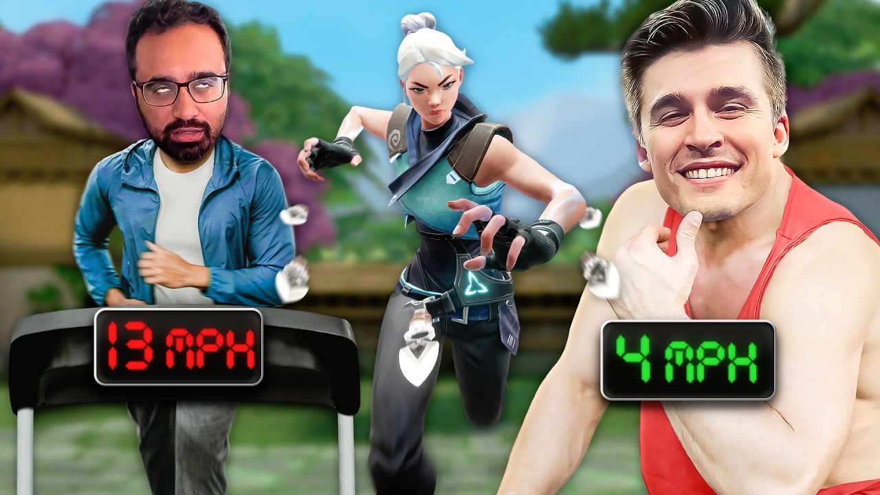 We played VALORANT on a treadmill... it was a huge mistake - YouTube