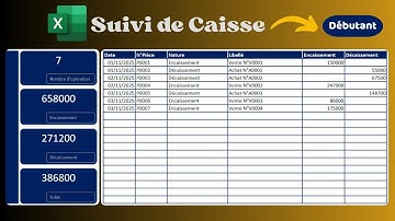 Comment faire son suivi de caisse sur Excel pour débutant