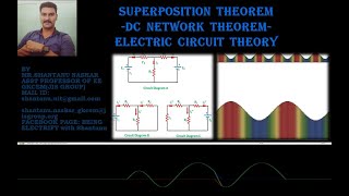 SUPERPOSITION THEOREM|DC NETWORK THEOREM|(LECTURE-6)-ELECTRIC CIRCUIT THEORY-ELECTRICAL ENGINEERING