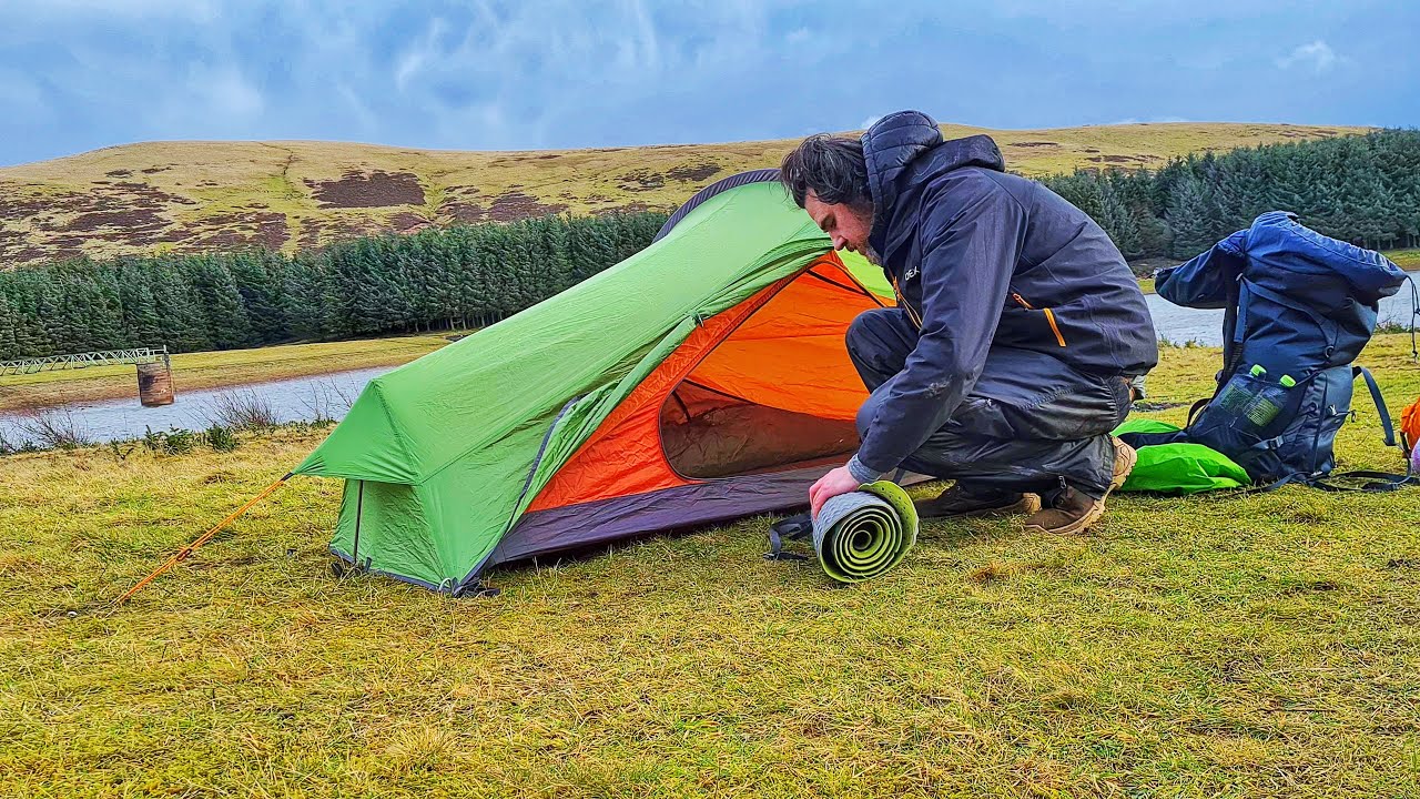 Wild Camping in the Rain and Strong Wind! - YouTube