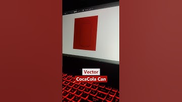 Vector Coca-Cola Can in adobe illustrator 🔥 #illustrator #vectorart #cocacola #illustratortutorial