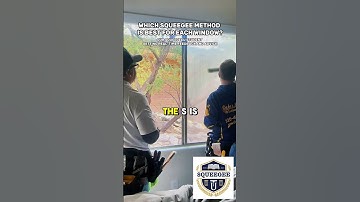 Which is the Best Window Cleaning Method? #windowcleaning #squeegee #training