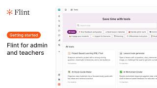 Getting Started: Flint for Admin and Teachers
